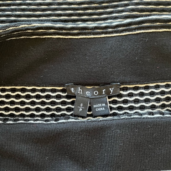 Theory black and white skirt - Picture 3 of 5